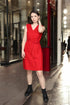 Wrap linen dress with an oversized fit and no sleeves Maya from Baltic Linen